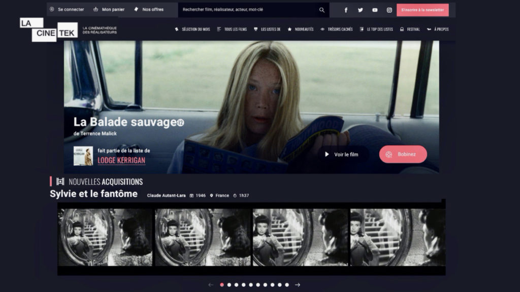 La Cinémathèque des Réalisateurs choisit Kinow pour améliorer sa plateforme © DR