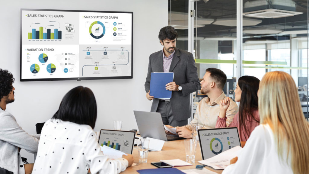 LG One:QuickShare facilite le partage de contenus en entreprise © DR