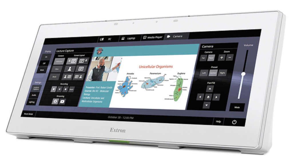 Le contrôle audiovisuel, l'aperçu vidéo et l'annotation sur un seul écran avec Extron © DR